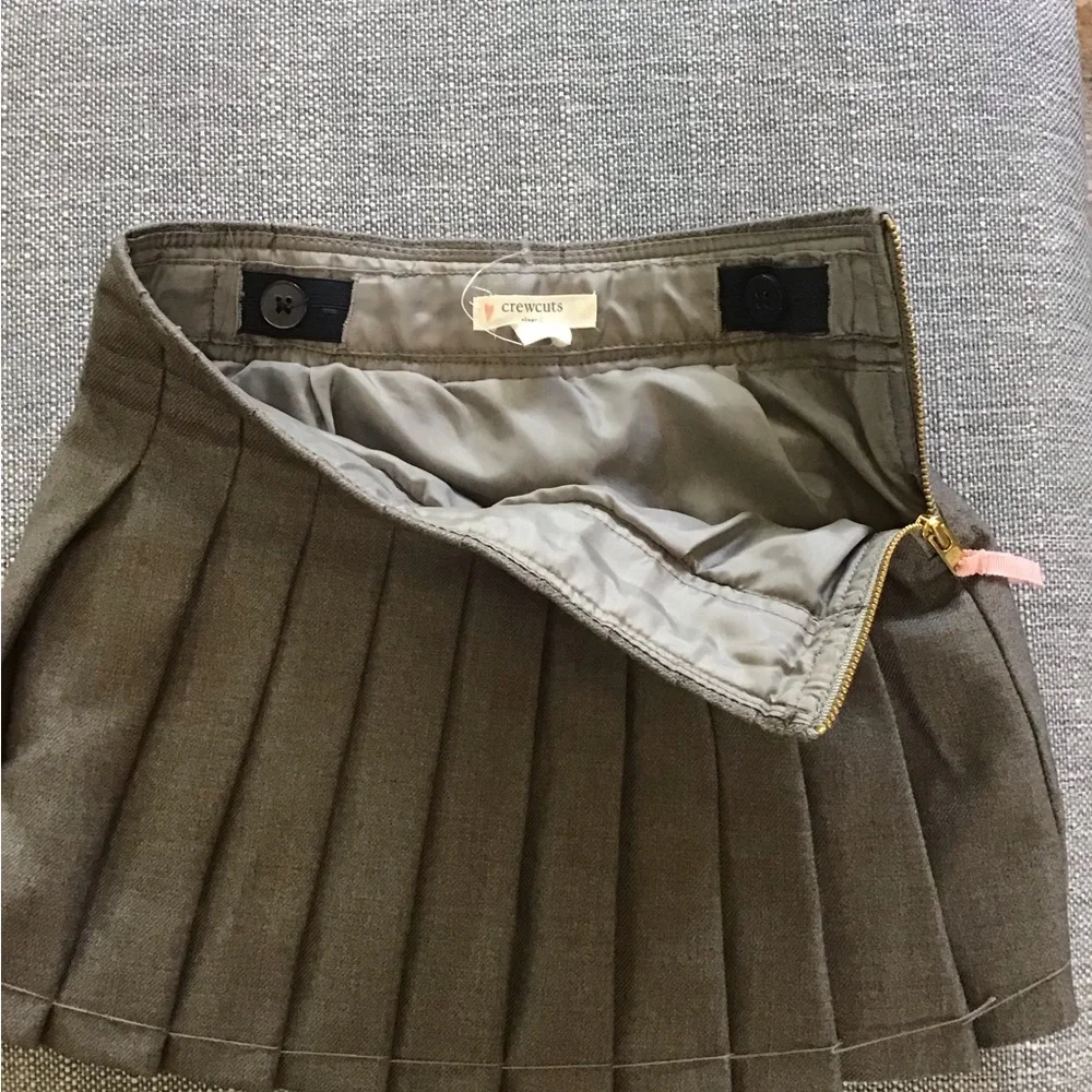 Crewcuts‎ NWT Skirt Pleated Adjustable Waist Fully Lined Zipper